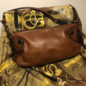 Prada Brown Leather Baguette